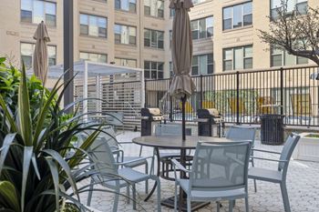 Courtyard with bbq grills